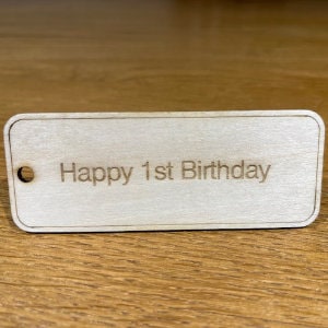 Engraved Gift Tag Example