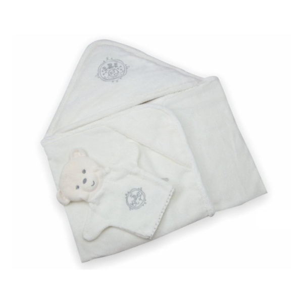 Kaloo Bath Towel with Wash Mitts