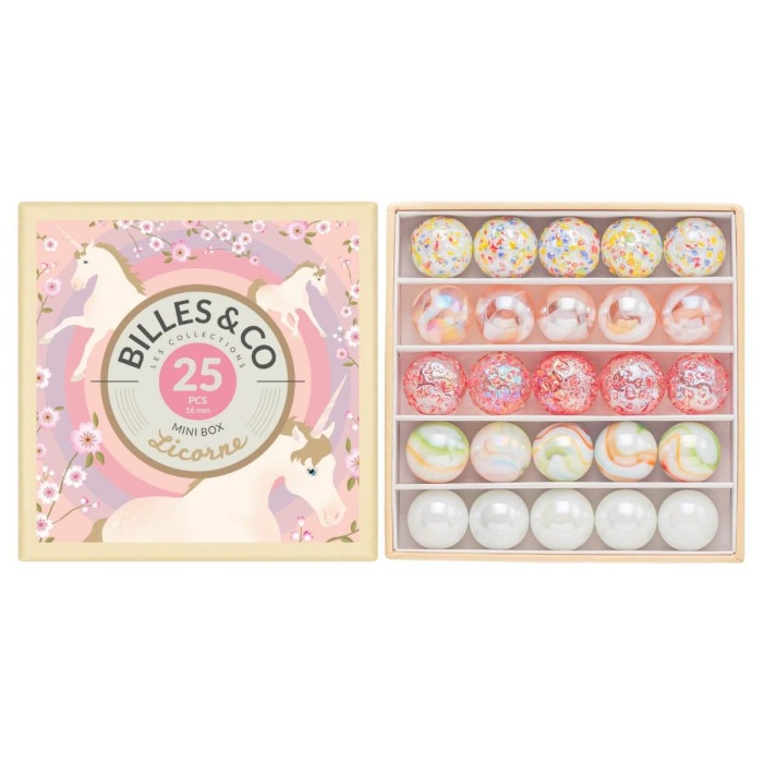 Billes & Co - Unicorn Marbles - Mini Box