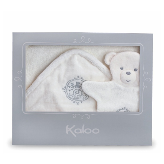 Kaloo Bath Towel with Wash Mitts