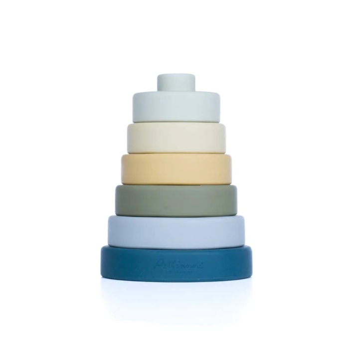 Pellianni - Silicone Stacking Toy - Bluish