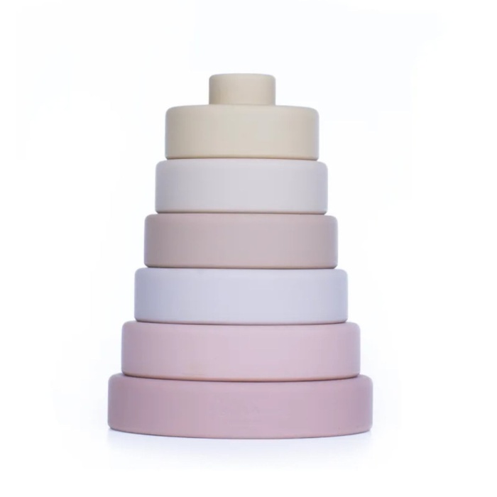 Pellianni - Silicone Stacking Toy - Pinkish